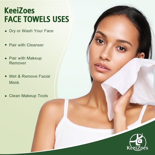 Disposable Face Towels 600 Count - Biodegradable Ultra Soft & Thick Facial Wipes for Sensitive Skin, Multi-Purpose Cleansing, Variation of THIS listing
