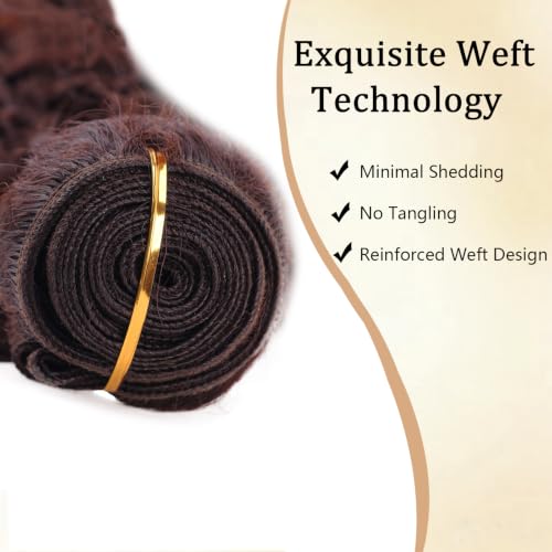 Synthetic Kinky Curly Hair Bundles for Women 16-20 Inch 300g 3 Pack - 4#