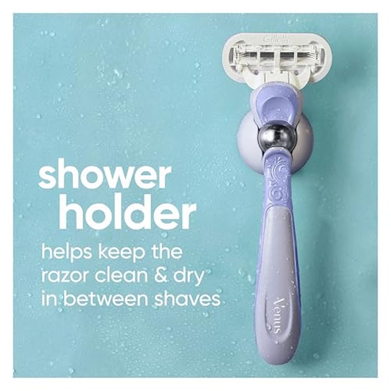 Gillette Venus Deluxe Smooth Swirl Women's Razor Handle + 2 Blade Refills