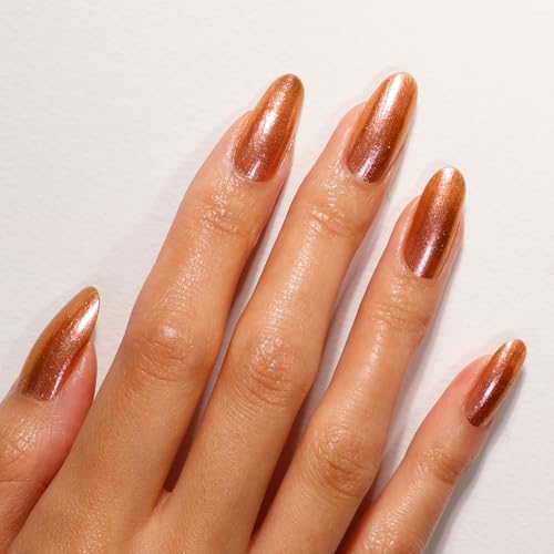 Molten Copper & Rose Gold Shimmer Nail Highlighter - 0.4 Fl Oz Pack of 2