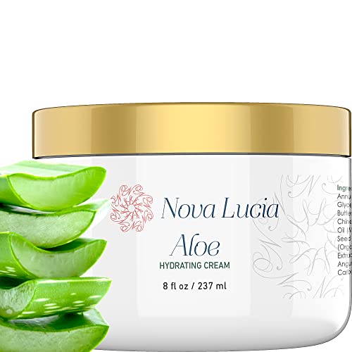 Aloe Vera Skin Moisturizer for Face & Body - Soothing, Hydrating, Fragrance-Free
