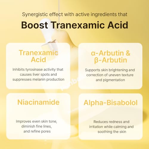 Real Radiant Glow Vitamin Serum 30ml / 1.01 fl.oz Niacinamide, Tranexamic Acid, and Arbutin?effective for achieving radiant, glowing, and moisturized skin