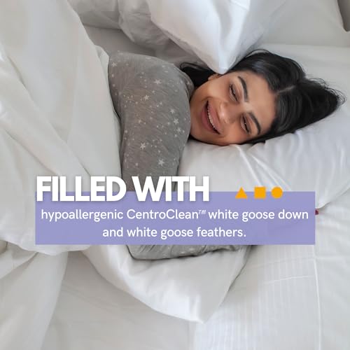 White Down Etc Rhapsody Goose Down & Feather Wrap Pillow Standard