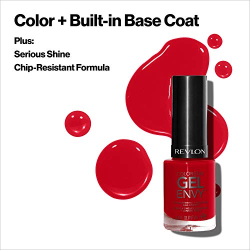 Revlon ColorStay Gel Envy Longwear Nail Polish, with Built-in Base Coat & Glossy Shine Finish, in Nude/Brown, 465 2 Of A Kind, 0.4 oz