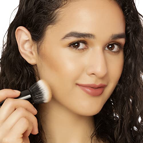 Mented Cosmetics Powder Makeup Brush - Synthetic Blending Tool for Face & Contour