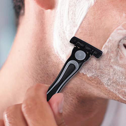 Disposable Men's Razor Set with 2 Handles & 8 Cartridges - Sensitive Skin