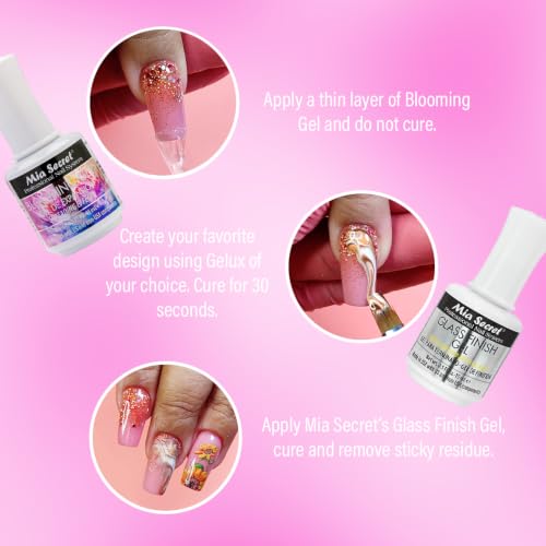 Mia Secret Blooming Gel UV LED for Nail Art & Marble Designs 0.5oz
