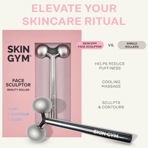 Face Sculptor Roller Stainless Steel Facial Massager for Skin Tightening & Relaxation