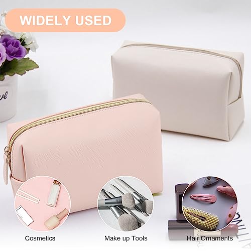Preppy Makeup Bag Set 8 Pcs Waterproof PU Leather Cosmetic Organizer