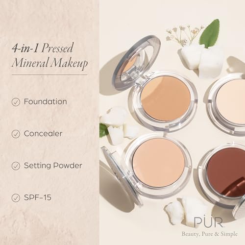 PÜR 4-in-1 Pressed Mineral Foundation SPF 15 - Linen Variation