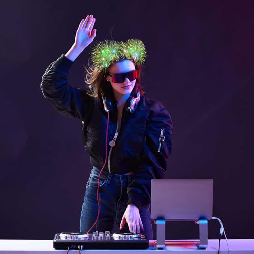 16 Pcs Light Up Cat Ears LED Headband with Color Change - Vivid Color