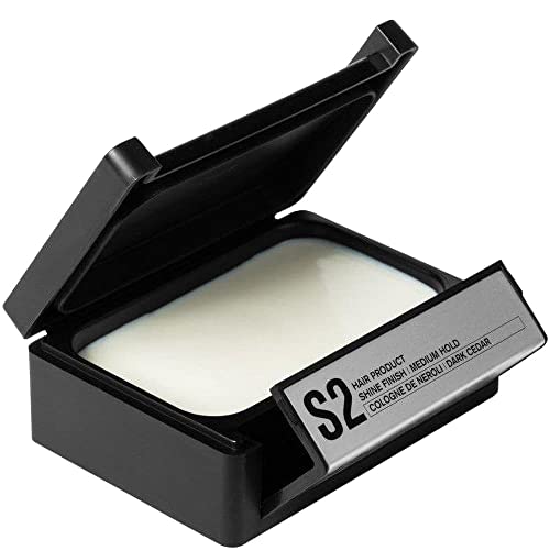 Men's Medium Hold Hair Pomade for All Hair Types with Thickening Formula and Cedar Scent - 2.65 oz