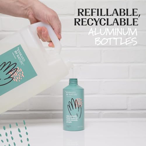 EVOLVED BY NATURE Liquid Hand Soap Refill, 128 Oz, Rosemary Lemon, Biodegradable Formula
