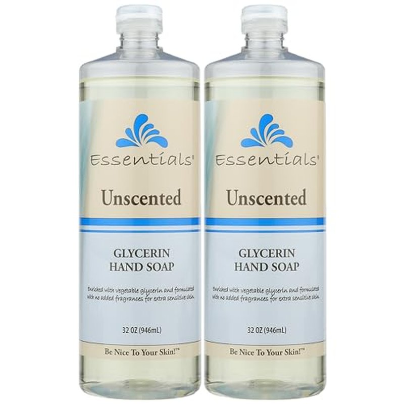 Essentials Glycerin Liquid Hand Soap, 32-Fluid Ounce, Pack of 2
