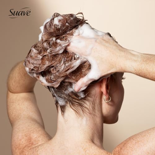 Suave Keratin Infusion Smoothing Shampoo 2-Size Bundle, Gentle Everyday Cleanser for Smooth, Manageable Hair, 48H Frizz Control