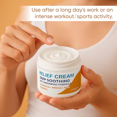 Carpal Tunnel Relief Cream, Herbal Nerve Relief Cream for Hands & Wrists, Non-Greasy Formula with Arnica, Emu Oil and Turmeric Oil, 1.7 oz (1 PACK, 1)