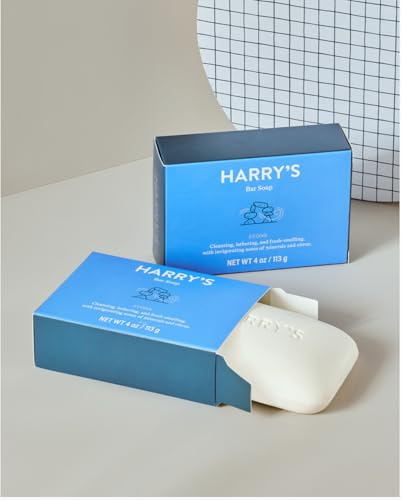 Harry's Bergamot Stone Scent Bar Soap 4 oz - 4 Pack