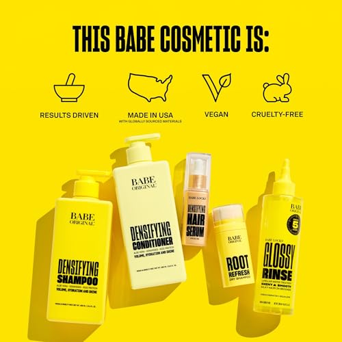 BABE ORIGINAL Dry Shampoo Powder for Hair Volume & Freshness - Travel-Friendly, Talc-Free