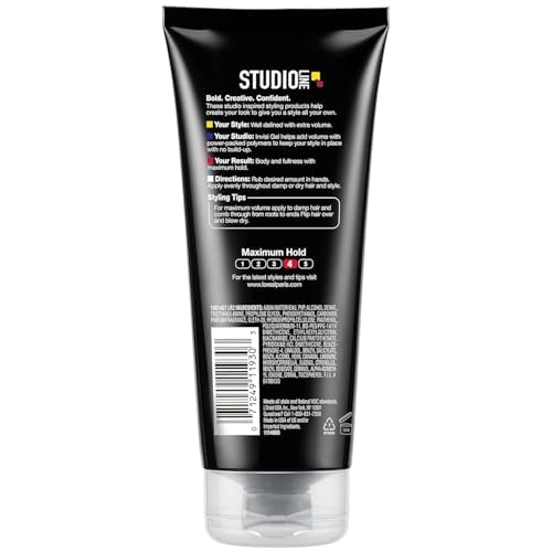 L'Oreal Paris Studio Line INVISI Gel, Strong Hold 6.80 oz (Packs of 3)