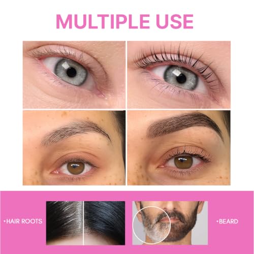 Lash Lift and Color Kit for Eyelashes & Eyebrows - Black, Fades 1-2 Weeks, Vitamin C Formula - Variation: Black