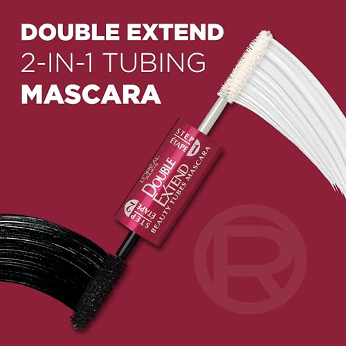 Lengthening Tubing Mascara - Black, 0.33 Fl Oz, Pack of 2 - Smudgeproof & Waterproof