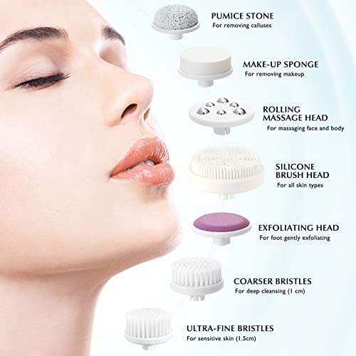 COSLUS 7IN1 FBS-D Face Cleansing Brush Replacement Heads 4 PCS