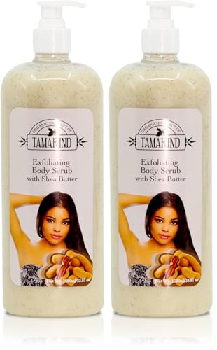 OMIC Organic Tamarind Body Wash 33.8 Fl Oz Pack of 2 - Exfoliating with Tamarind Oil & Shea Butter