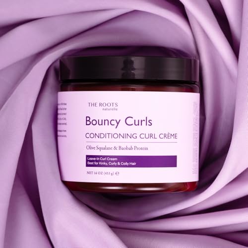 The Roots Naturelle Bouncy Curls Conditioning Curl Cream 16oz for Dry Curly Hair