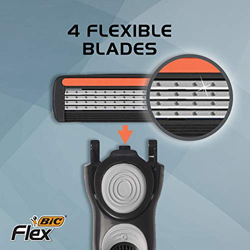 Disposable Men's Razor Set with 2 Handles & 8 Cartridges - Sensitive Skin