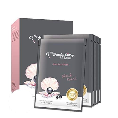 My Beauty Diary Waterlily Black Pearl Brightening Face Mask (8 Sheets) - New English Version