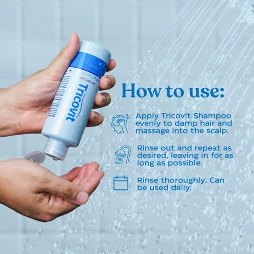 Tricovit Hair Growth Shampoo for Men & Women - Scalp Regrowth & Hair Thickening (8.4 oz)