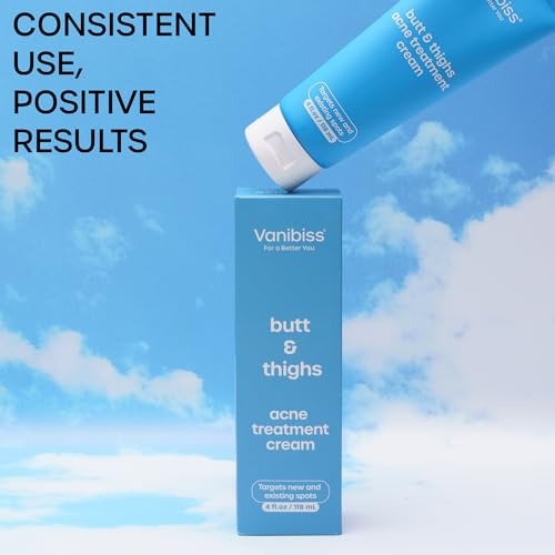 Vanibiss Butt & Thighs Acne Treatment Cream & 4 Moisturizing Butt Masks - Bundle