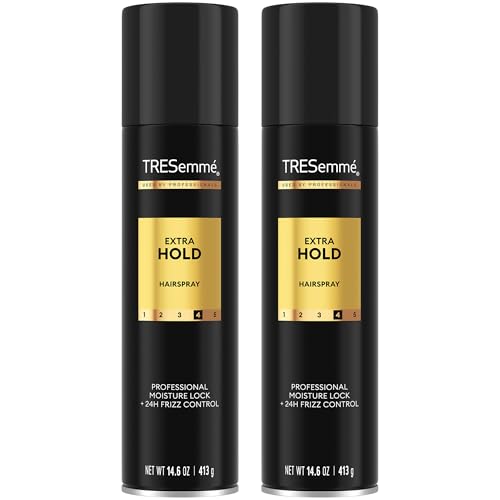 TRESemm? Hairspray, Extra Hold, 2-Pack ? Moisturizing Hair Spray, Anti-Frizz Products, Humidity Protection, 14.6 Oz Ea