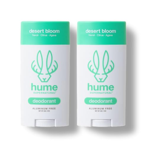 Hume Supernatural Desert Bloom 2-Pack Roll-On Deodorant for Women & Men - All-Day Freshness, Sensitive Skin Safe