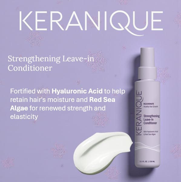 Keranike Strengthening Leave-In Conditioner Spray for Thinning Hair – 5.1 Fl Oz