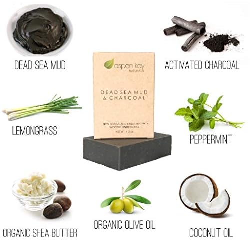 Soap Set - Made with Natural and Organic Ingredients. Gentle Soap. 1 Arnica & Mint - 1 Calamine Soap ? 1 Dead Sea Mud & Charcoal Soap - 4.5oz Bar