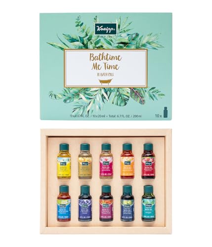 Herbal Bath Oil Set with 5 Signature Formulas - 10 Pieces for Relaxation & Aromatherapy