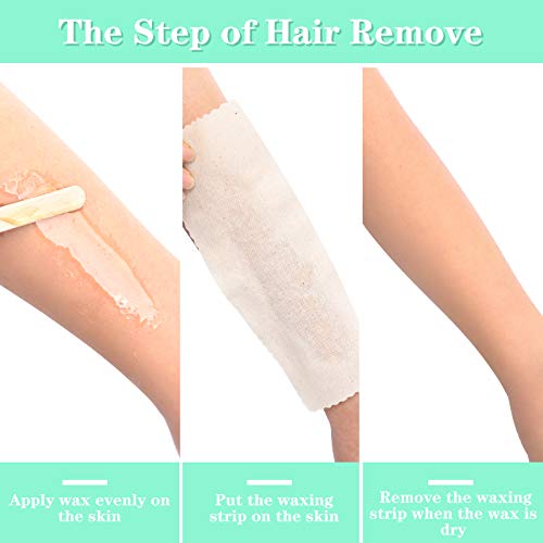 1000 Pcs Muslin Waxing Strips for Hair Removal - Durable Epilating Sheets - Size 7x20cm - Suitable for Face, Legs, Arms, Underarms - Variation: 1000