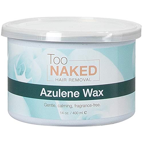 Too Naked Hair Removal Azulene Wax, Dolce Series, Extra Creamy, Gentle, Calming, Transparent Wax, Fragrance Free, 14 oz.