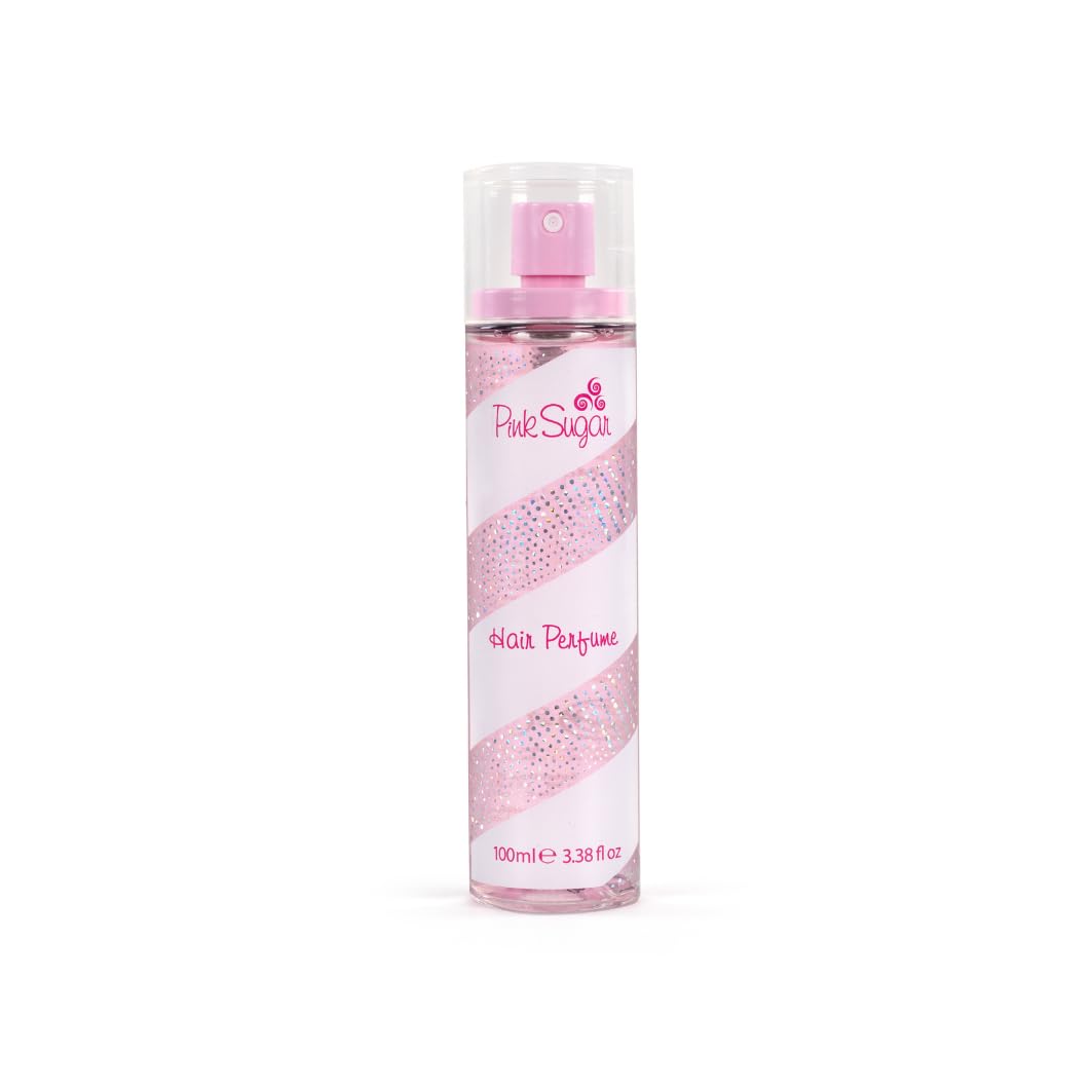 Pink Sugar Hair Perfume for Women, Body Mist Fragrance, Floral + Fruity, Notes of Raspberry, Cotton Candy, and Vanilla, Sweet and Light Scent, 3.38 Fl. Oz