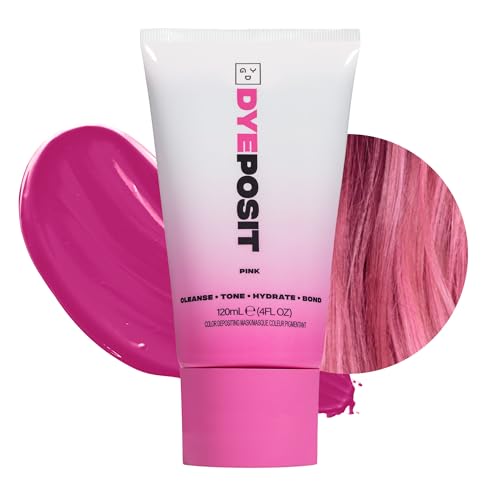 Color Depositing Hair Mask - Pink - Vegan & Deep Nourishing 4 Fl Oz