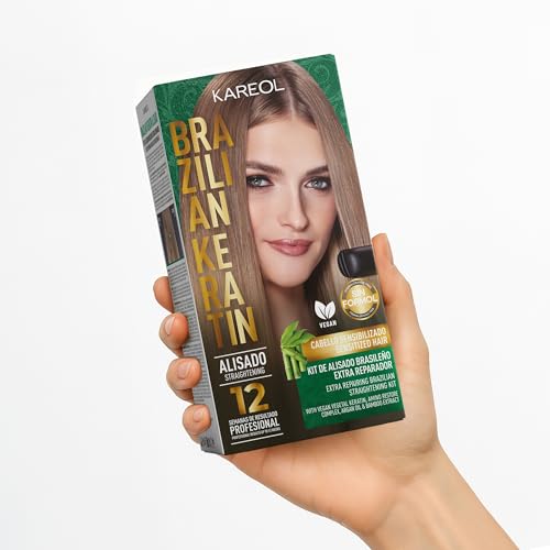 Kareol Formaldehyde-Free Keratin Hair Straightening Kit for Frizz Control