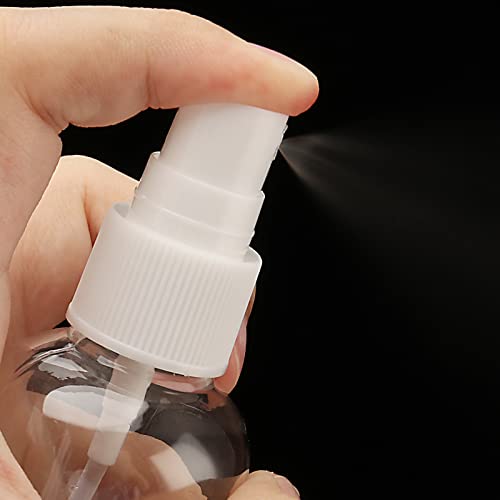 4oz 120ml Clear Spray Bottles Bulk - 50 Pack Refillable Travel Size Containers