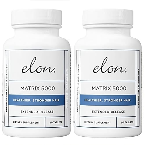 Hair Growth Vitamins for Women - Biotin 5000mcg Extended Release - Pack of 2 (60 Count)