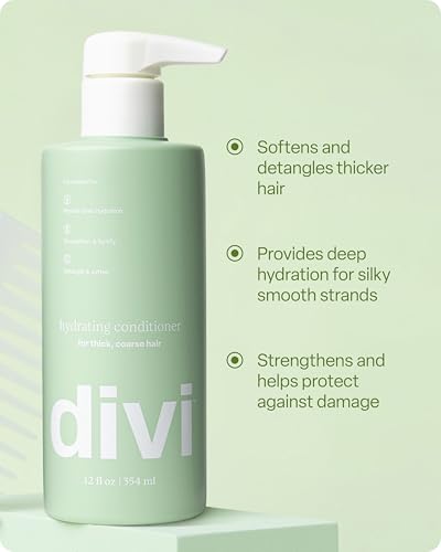 divi Hydrating Conditioner 12 fl oz - For Medium to Thick Hair with Coconut Oil
