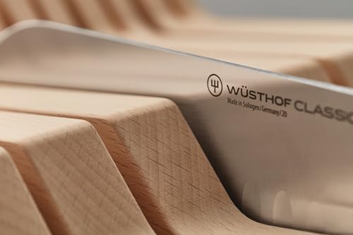 In-Drawer Knife Tray for 15 Knives - Beech Wood Organizer, Wüsthof Style