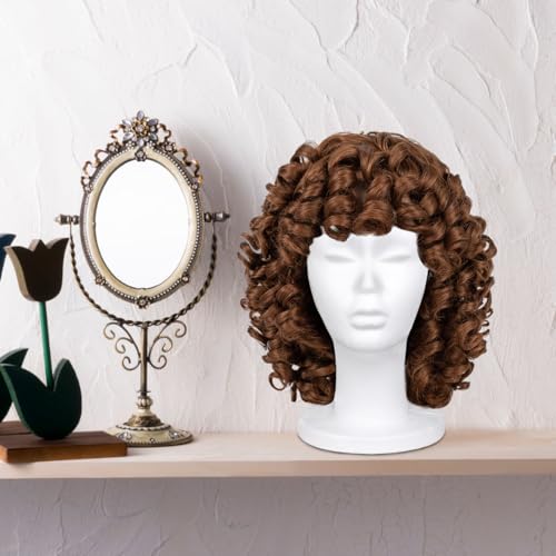 Leeven 3 Pack Foam Wig Heads Styrofoam Mannequin Heads for Wigs & Display - 11.6 Inch