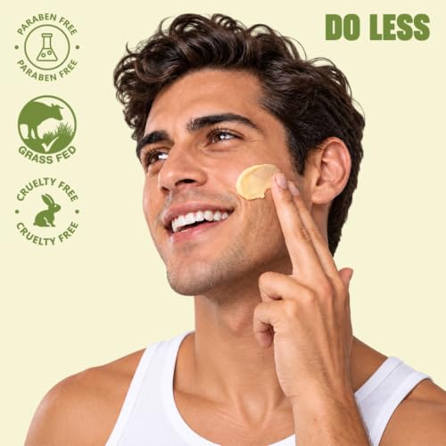 Do Less Whipped Beef Tallow Moisturizer for Face & Body - Deep Hydration with Manuka Honey & Jojoba Oil, 4oz