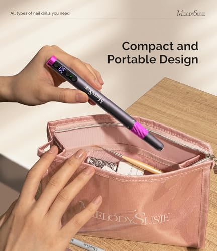 Cordless Pen-Shaped Nail Drill 30,000RPM for Nail Artists - Gray