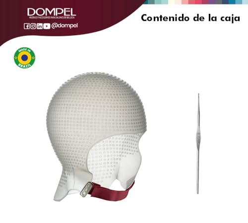 Silicone Hair Highlight Cap with 2,400 Holes - Reusable, Adjustable Fit